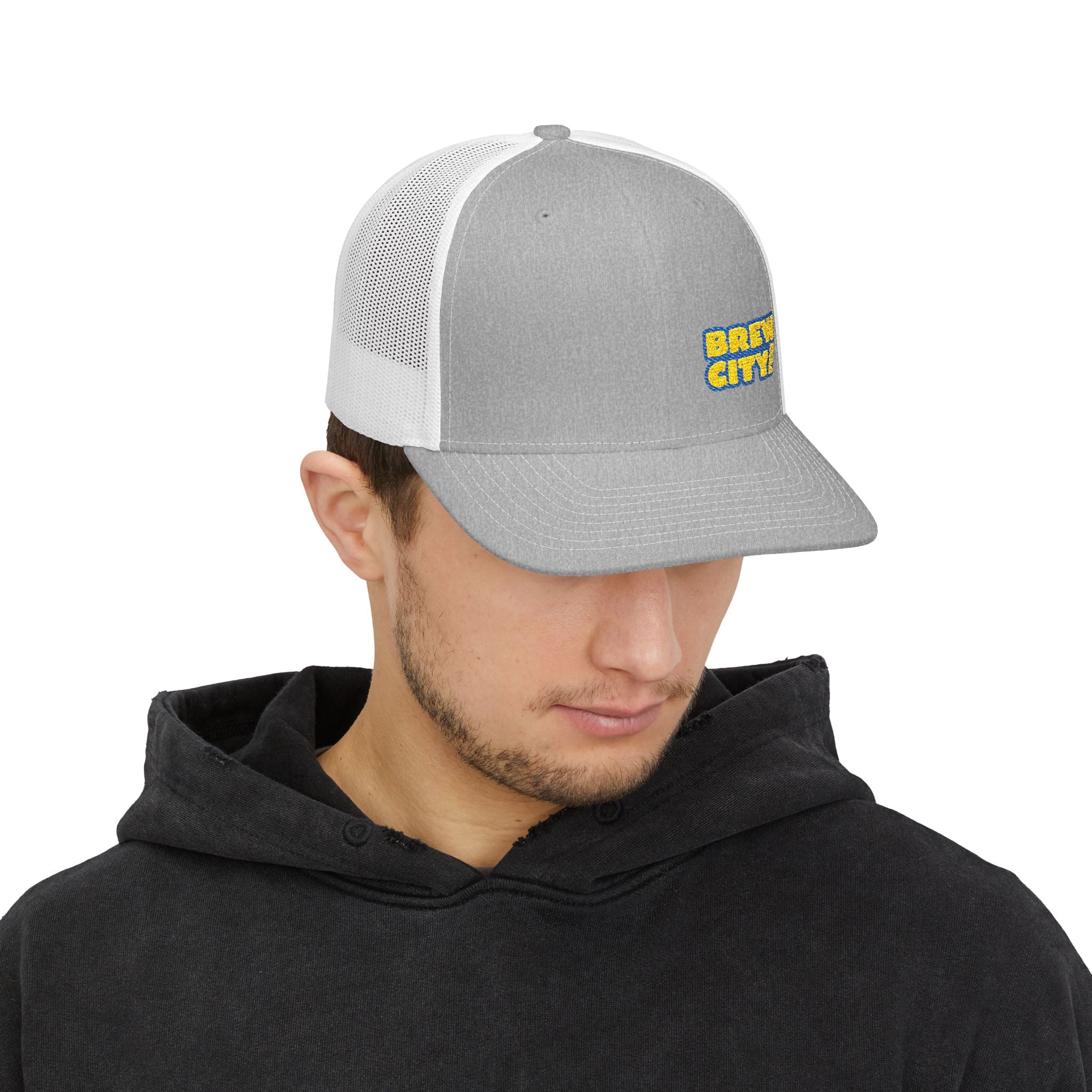Brew City Snapback Trucker Cap - Stylish, Comfortable Hat for Outdoor Adventures, Casual Wear, Gifts, Festivals, Sports