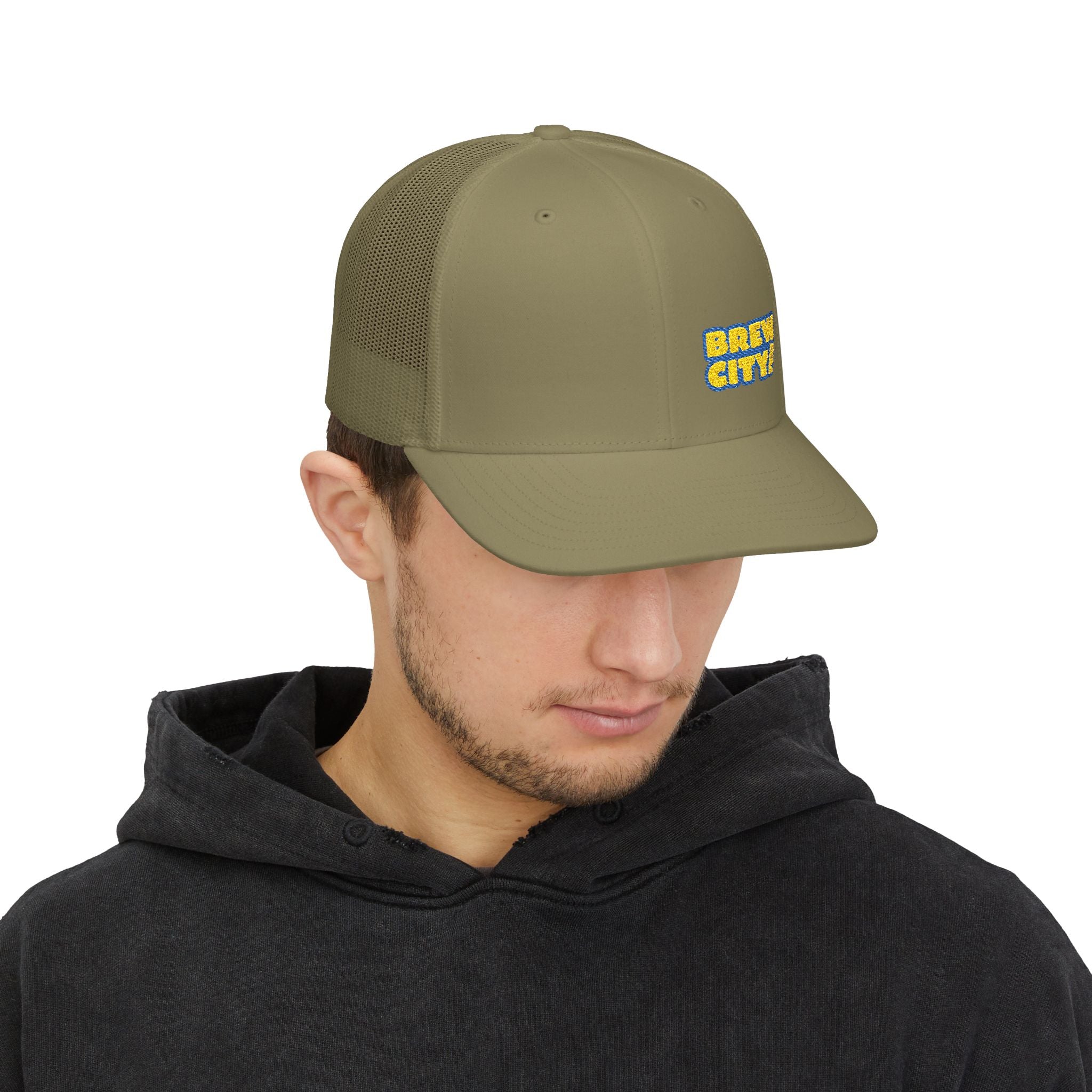 Brew City Snapback Trucker Cap - Stylish, Comfortable Hat for Outdoor Adventures, Casual Wear, Gifts, Festivals, Sports