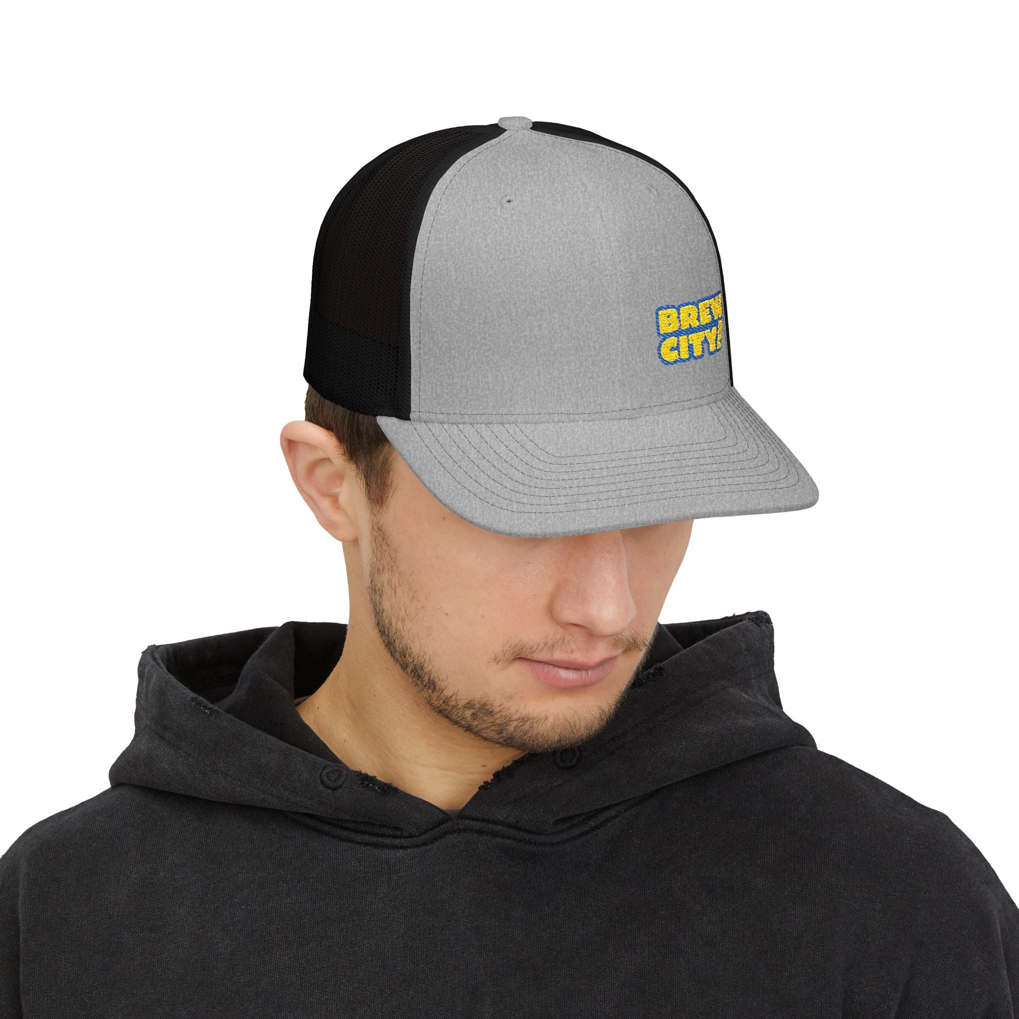 Brew City Snapback Trucker Cap - Stylish, Comfortable Hat for Outdoor Adventures, Casual Wear, Gifts, Festivals, Sports